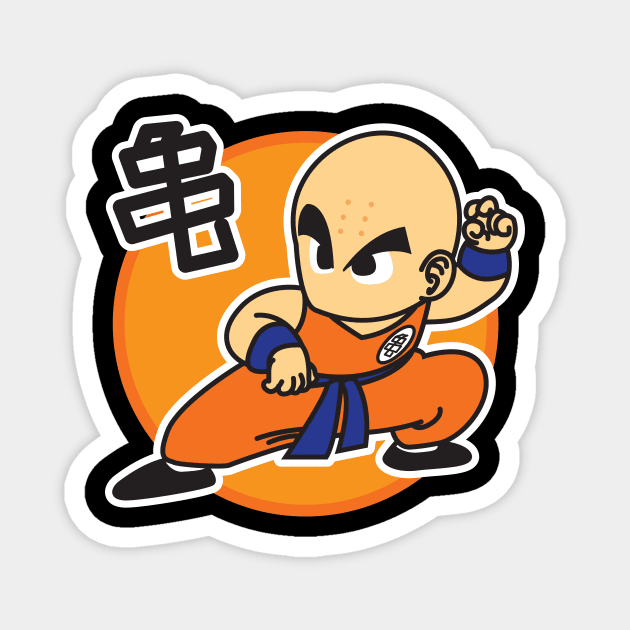 Krillin Dragon Ball T-shirt Magnet by amratee