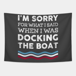 Vintage Docking The Boat Boater Lover Custome Gift Tapestry