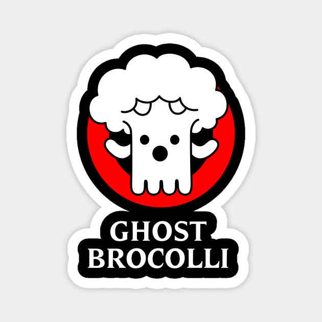 Ghost Broccoli Magnet by dumbshirts