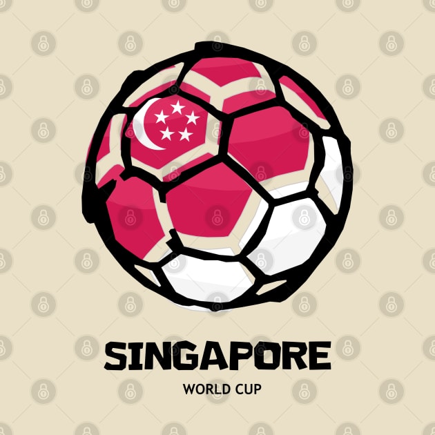 Singapore Football Country Flag by KewaleeTee