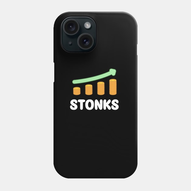 Coin Stonks Phone Case by Gi.illust