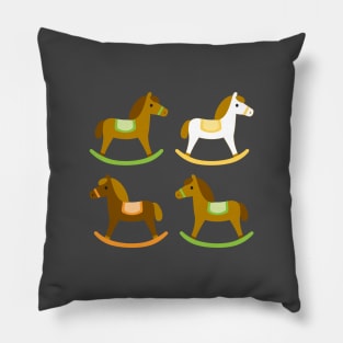 Rocking horses pattern Pillow