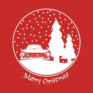 Triumph Herald 1960s British classic car Christmas snow globe T-Shirt