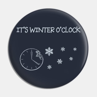 Winter time Pin