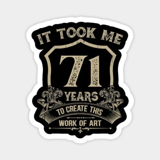 71st birthday Magnet