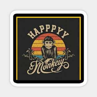 Happy Monkey Magnet