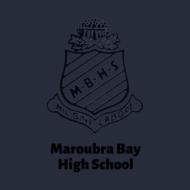 MAROUBRA BAY HIGH SCHOOL WITH NAME OF SCHOOL - MY OLD SCHOOL SINGLE LOGO TO GO ! by SERENDIPITEE