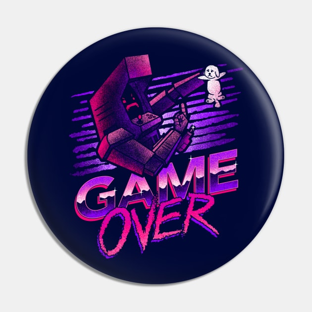 Game Over Pin by CoryFreemanDesign