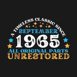 A timeless classic since September 1965. All original part, unrestored T-Shirt