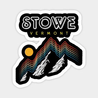 Stowe, Vermont - USA Ski Resort 1980s Retro Magnet