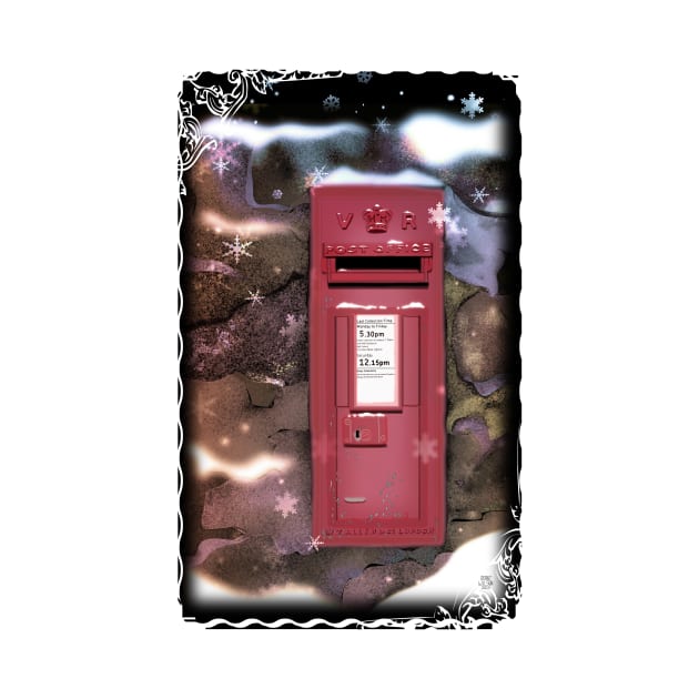 Traditional Red Post Box Christmas design { version 2 } by grantwilson