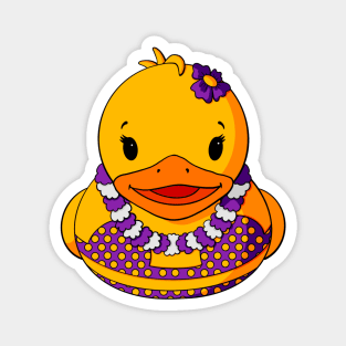 Tropical Rubber Duck Magnet