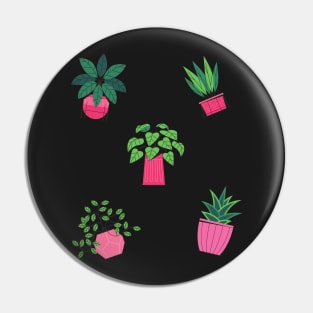 green leaf print indoor plants Pin