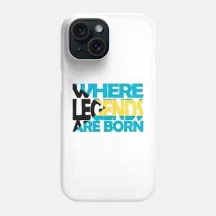 Bahamas Flag - Where Legends Are Born - Bahamian - Soca Mode Phone Case