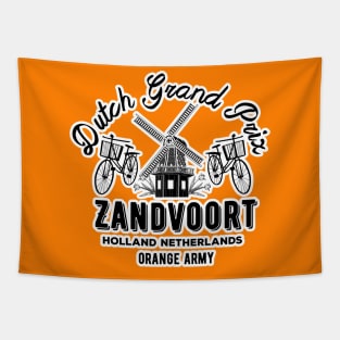 Zandvoort Orange Smoke Tapestry