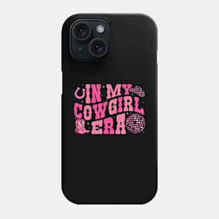 In My Cowgirl Era Groovy Cute Western Rodeo Cowgirls Phone Case