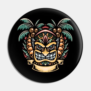 Cartoon Tiki Pin