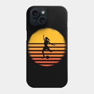 woman soccer vintage Phone Case