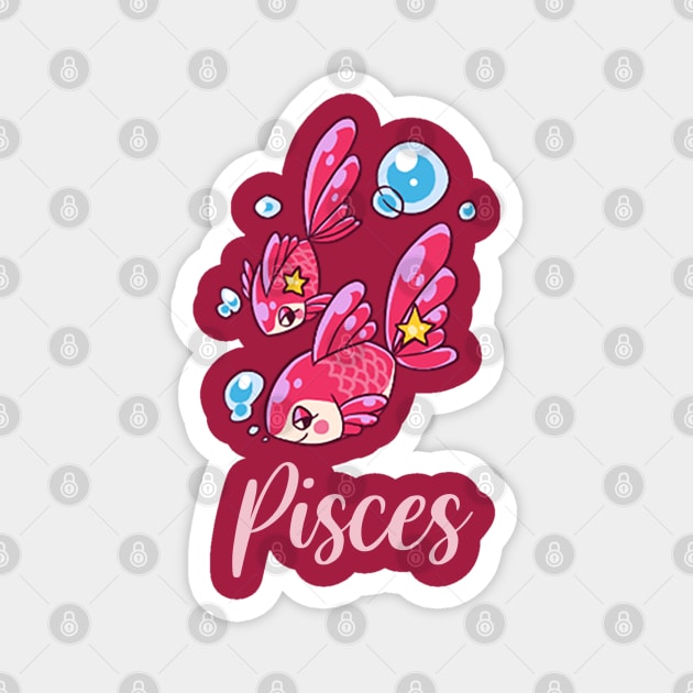 Pisces Magnet by Kiroiharu