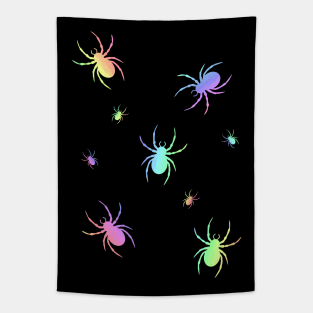 CREEPY Crawly Happy Halloween Spider Tapestry