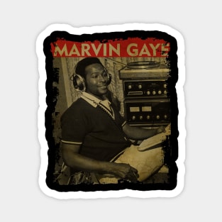 TEXTURE ART-Marvin Gaye - RETRO STYLE 1 Magnet