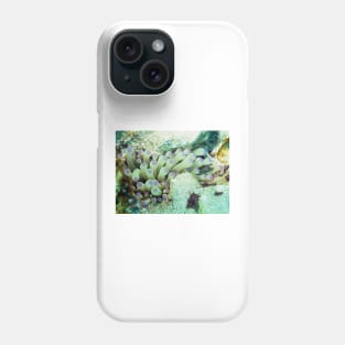 Purple Tipped Giant Sea Anemone and Cleaner Shrimp Phone Case