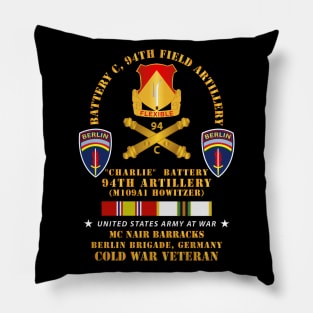 C Btry 94th Artillery - Berlin Bde w COLD SVC Pillow