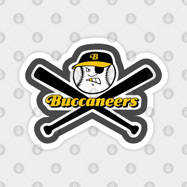 Retro Salem Buccaneers Minor League Baseball 1987 Magnet by LocalZonly