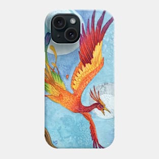 Phoenix Calling II - Painted Background Phone Case