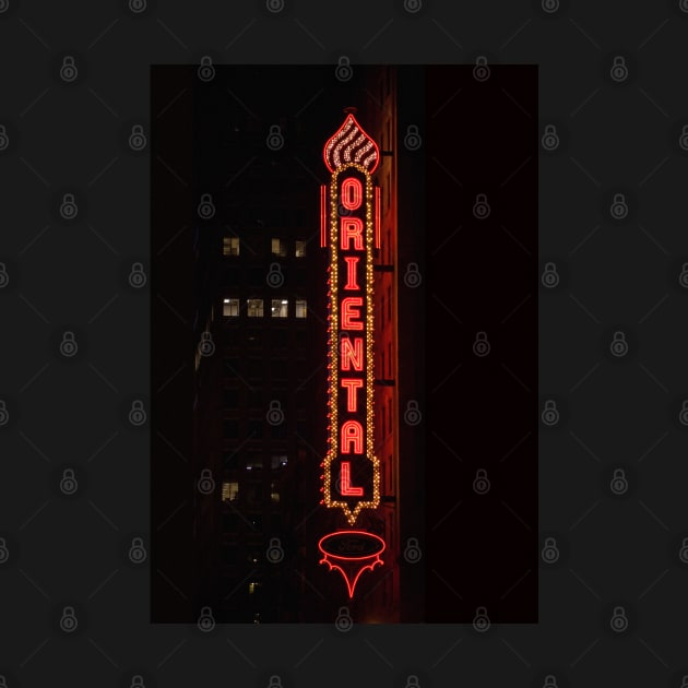 Vintage Oriental Theatre Neon by Enzwell