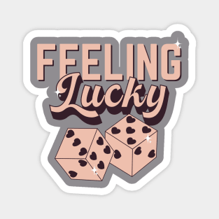 Feeling Lucky Retro Valentine Magnet