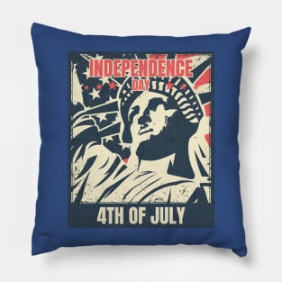 Independence Day Statue of Liberty Pillow