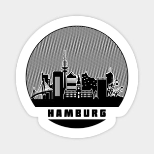 Hamburg Germany Skyline Magnet