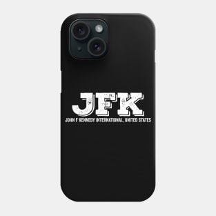 JFK John F Kennedy United States Airport Code Phone Case