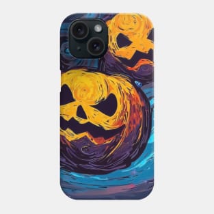 Spooky pumpkin pattern Phone Case