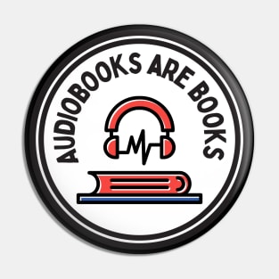 Audiobook Pride Audiobooks Are Books Pin