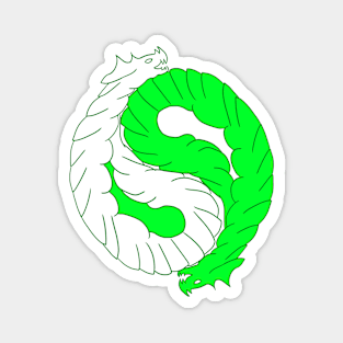 Yin-Yang Dragons Magnet