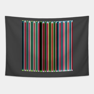 Red and green stripe pattern Tapestry