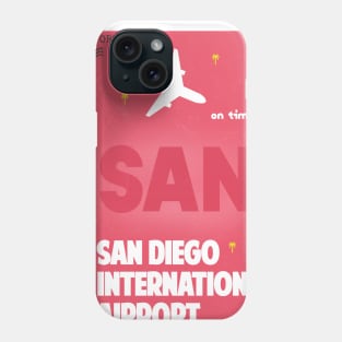 San Diego SAN airport code Phone Case