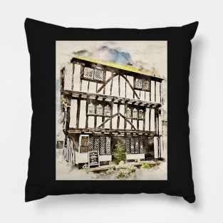 The Cherub Inn - Watercolour Pillow