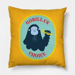 Gorilla's Choice Banana - Simpsons inspired design Pillow