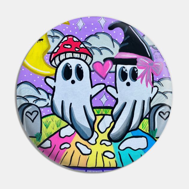 Ghost Party Pin by Stay Weird Studio Art