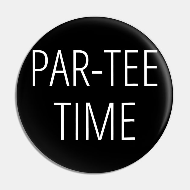 PARTEE Time Party Fun Drinking Beer Golf Golfing Pin by danielfarisaj