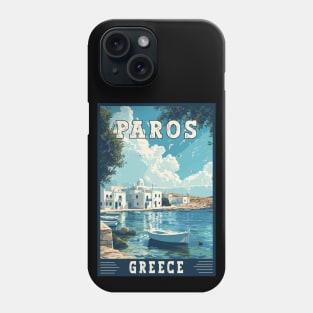 Paros In Greece Mediterranean Paradise Travel Art Phone Case