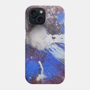 Blue Red Fluid Abstract Phone Case