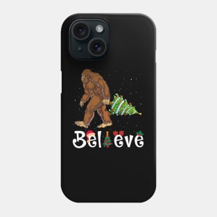 Bigfoot Believe Christmas Phone Case