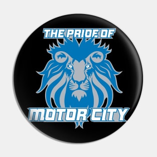 The Pride of Motor City Hometown Detroit Pin