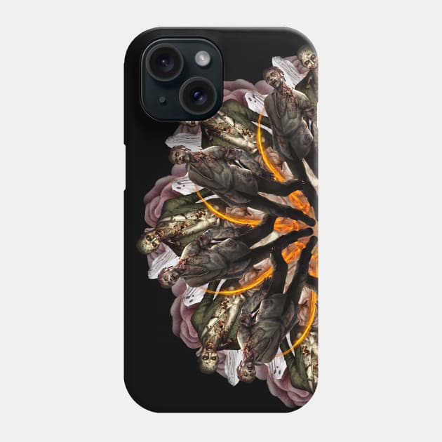 zombie attack mandala Phone Case by burenkaUA