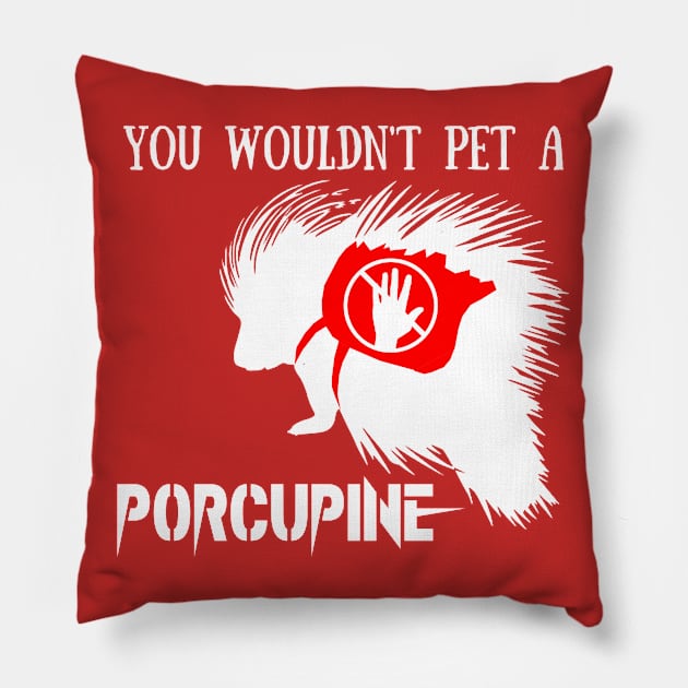 Service Porcupine Pillow by ApolloOfTheStars