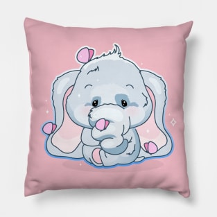 Baby elephant with butterflies Pillow